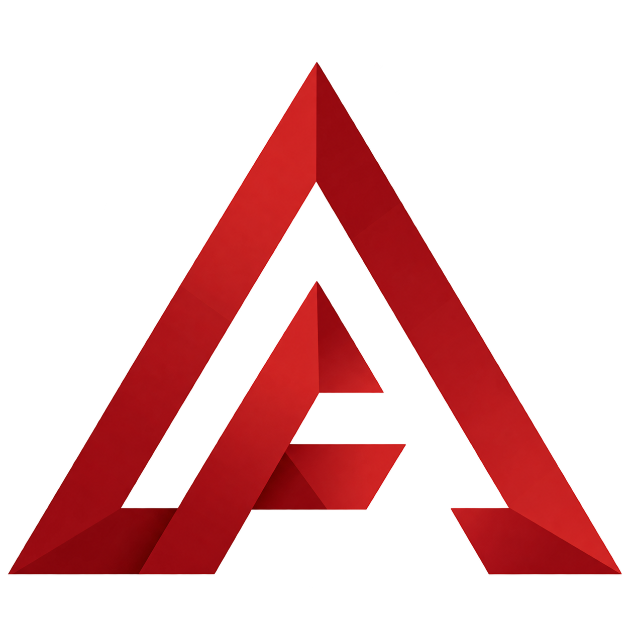 AzeForge red geometric A logo